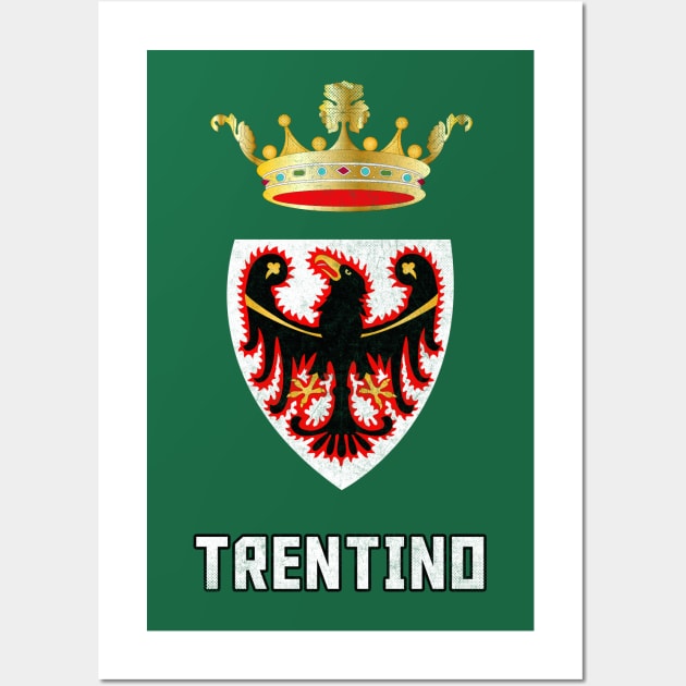 Trentino / Italy Region Flag Design Wall Art by DankFutura